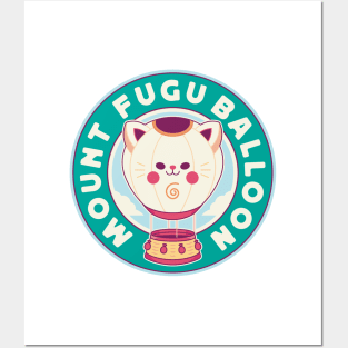 Mount Fugu Kawaii Balloon Posters and Art